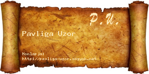 Pavliga Uzor névjegykártya